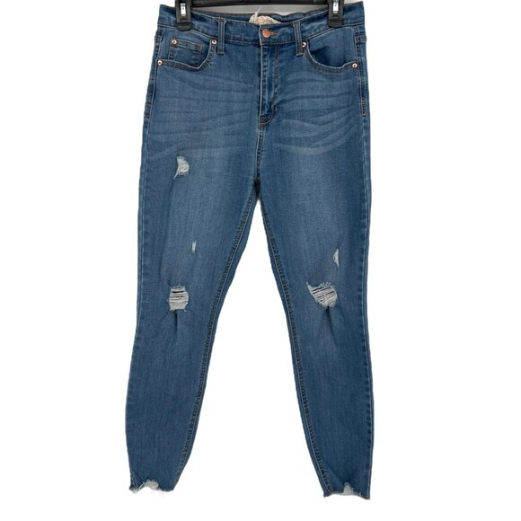 Altard State Distressed Ankle Skinny Jeans Size 29/9 Blue Denim Cotton Blend Wom - Picture 1 of 8